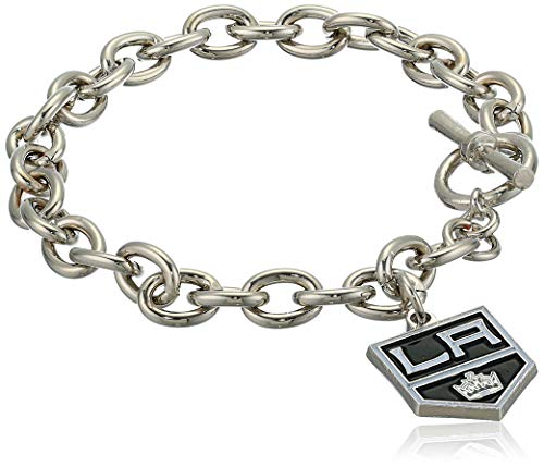 NHL Siskiyou Sports Womens Los Angeles Kings Charm Chain Bracelet One Size Team Color