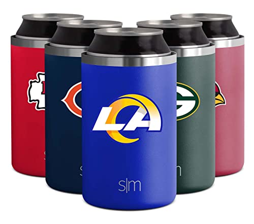 Simple Modern Officially Licensed NFL Los Angeles Rams Gifts for Men, Women, Dads, Fathers Day | Insulated Ranger Can Cooler for Standard 12oz Cans - Beer, Seltzer, and Soda