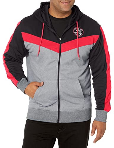 Ultra Game Men's Standard Soft Fleece Full Zip Jacket Hoodie, Team Color, Large