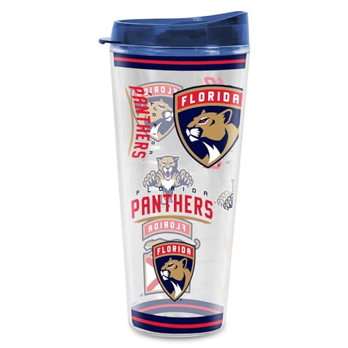 Rico Industries NHL Hockey Florida Panthers Mayhem Double Wall 20oz Tritan Tumbler