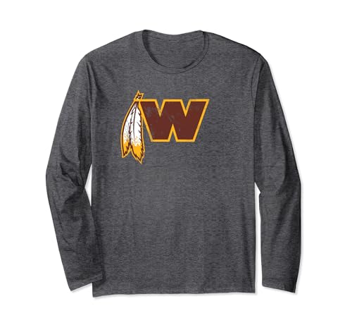 Washington Football Feather - Washington D.C. Football Long Sleeve T-Shirt