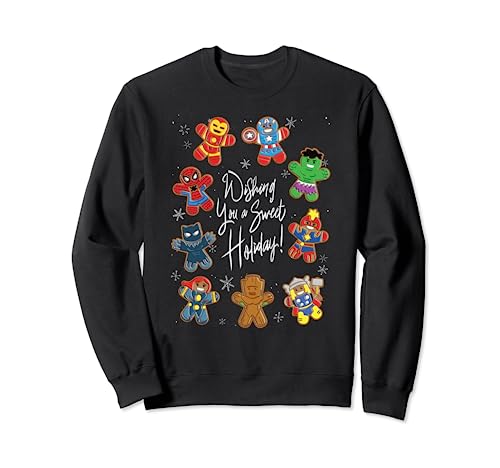 Marvel Avengers Christmas Gingerbread Wishing Sweet Holiday Sweatshirt