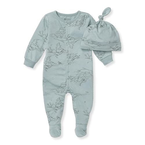 Burt's Bees Baby Boy Infant Jumpsuits - 100% Organic Cotton Breathable Jumpsuit Coveralls for Boys Preemie to 24 Months