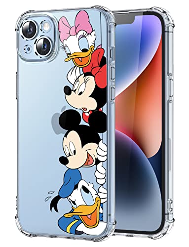 Coralogo for iPhone 14 Plus TPU Case Cute Cartoon Kawaii Character Funny Unique Design Fashion Fun Stylish Soft Cases Girls Girly Women Kids Phone Cover for iPhone 14 Plus 6.7 Inches(Dishini Family)