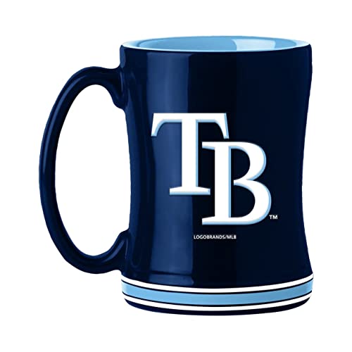 Boelter Brands MLB Tampa Bay Rays 226635 Coffee Mug, Team Color, 14 oz