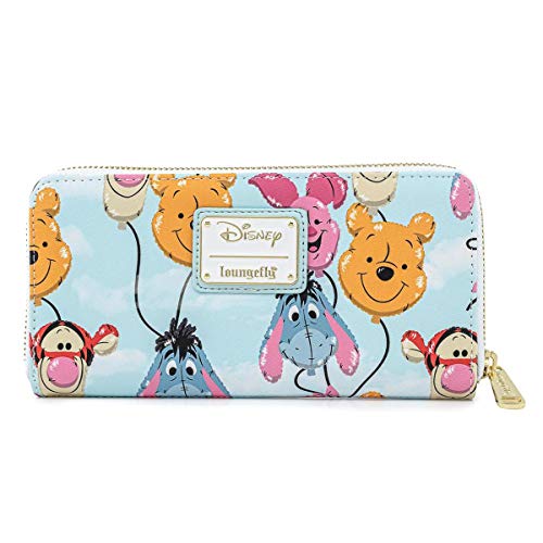 Loungefly Disney Winnie The Pooh Balloon Friends Zip Around Faux Leather Wallet