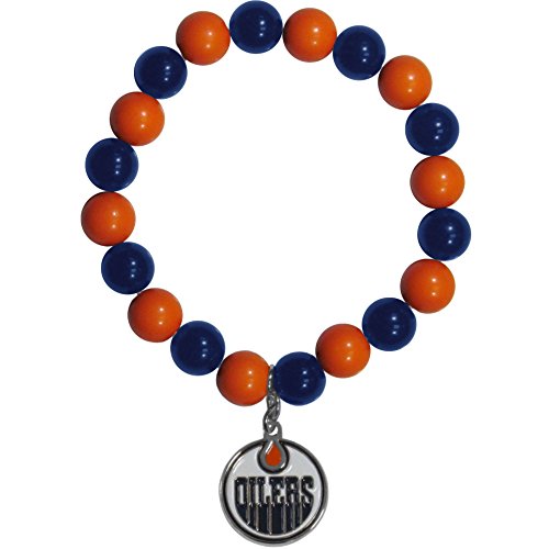 NHL Siskiyou Sports Womens Edmonton Oilers Fan Bead Bracelet One Size Team Color