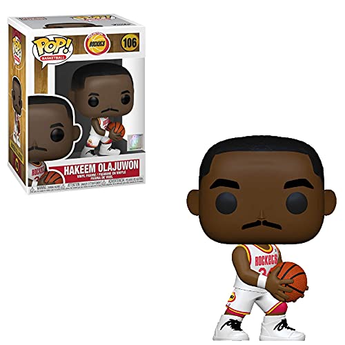 Funko POP NBA: Legends - Hakeem Olajuwon (Houston Rockets Home Jersey) Collectible Vinyl Figure,Multicolor