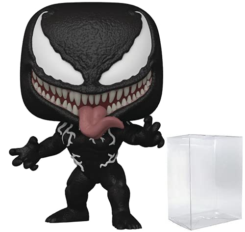 POP Marvel: Venom 2 Let There Be Carnage - Venom [Eddie Brock] Funko Pop! Vinyl Figure (Bundled with Compatible Pop Box Protector Case) Multicolored 3.75 inches