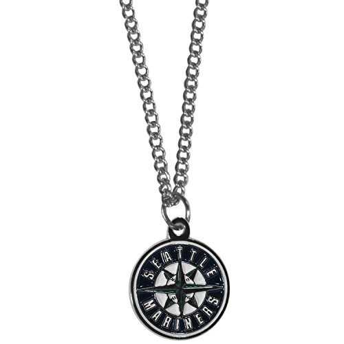 Siskiyou Sports MLB Seattle Mariners Women's Chain Necklace with Small Pendant, 20'