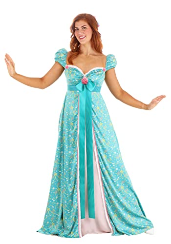 Fun Costumes Disney Adult Giselle Dress, Women's Disney's Enchanted for Halloween and Cosplay Medium Blue