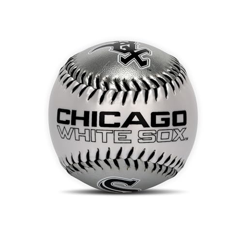 Franklin Sports Chicago White Sox MLB Team Baseball - MLB Team Logo Soft Baseballs - Toy Baseball for Kids - Great Decoration for Desks and Office