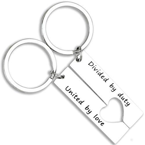 AHAETH Military Going away Gifts Keychains Military Deployment Items Army Couple Gifts Military Keychain