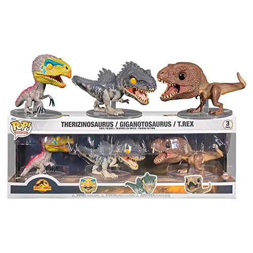 Funko Pop! Jurassic World Dominion: Dinosaur 3-Pack Exclusive Vinyl Figures