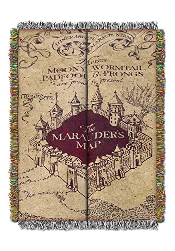 Northwest Woven Tapestry Throw Blanket, 48' x 60', Marauders Map