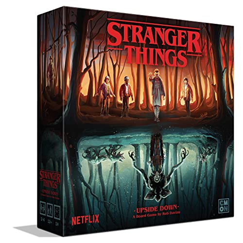 Stranger Things Upside Down Board Game | Strategy Tabletop Miniatures Game | Cooperative Game for Kids and Adults | Ages 12+ | 2-4 Players | Average Playtime 60 Minutes | Made by CMON