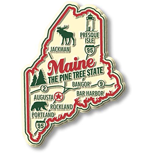 Maine Premium State Magnet by Classic Magnets, 2.2' x 3', Collectible Souvenirs Made in The USA