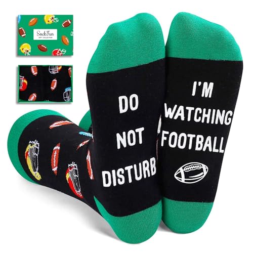 Gifts For Football Players Coaches Fans, Football Rugby Gifts For Men Teenage Boys, Youth Football Socks Men Rugby Socks