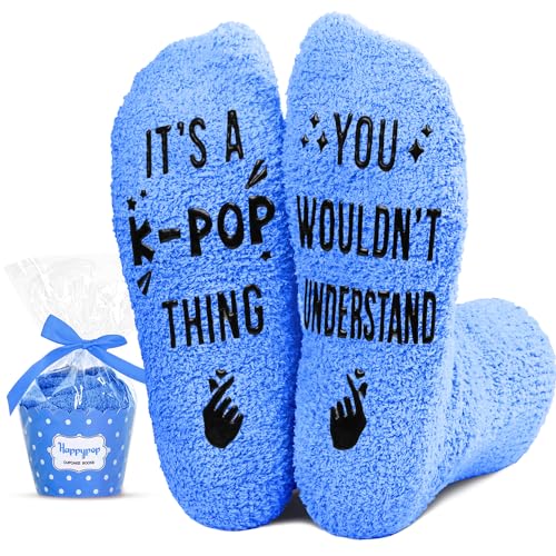 HAPPYPOP K-Pop Gifts for Teen Girls - Kpop Merch Korean Drama Gifts, Crazy Kpop Socks for Kpop Lover, Music Gifts Music Socks