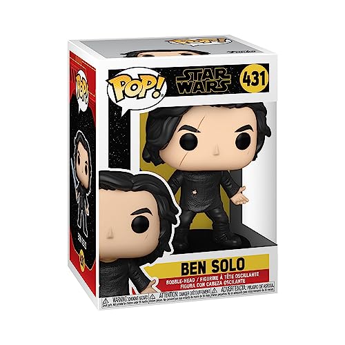 Funko POP Star Wars: Rise of Skywalker - Ben Solo with Blue Saber Vinyl Bobblehead, Multicolor, Standard (51480)