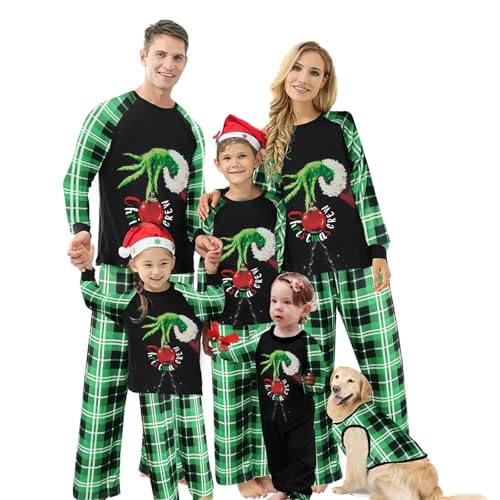 Yaguyuly Christmas Family Matching Pajamas Sets Christmas Pjs Sleepwear Outfits for Christmas Holiday Xmas Party (Women, M,#010)