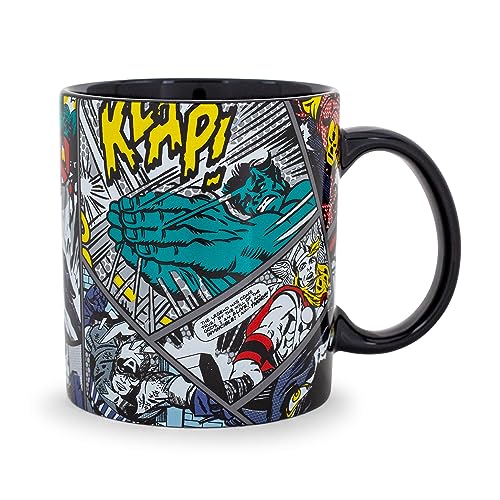 Marvel Comics Panels Ceramic Mug | Large Coffee Cup For Tea, Espresso, Cocoa | Holds 20 Ounces