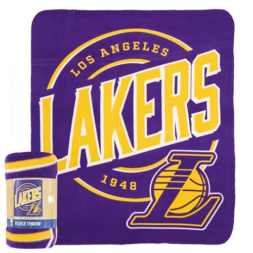 Northwest NBA Los Angeles Lakers Fleece Throw Blanket, 50' x 60', Campaign