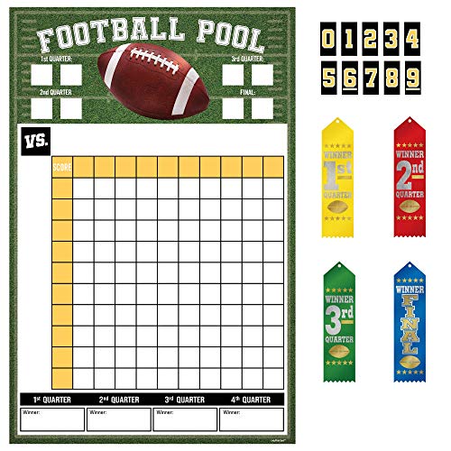 FOOTBALL POOL GAME W/ RIBBONS (6/120)