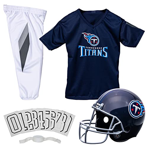 Franklin Sports Tennessee Titans Kids NFL Uniform Set - Youth NFL Team Jersey, Helmet, Pants + Apparel Costume - Official NFL Gear -Youth Medium