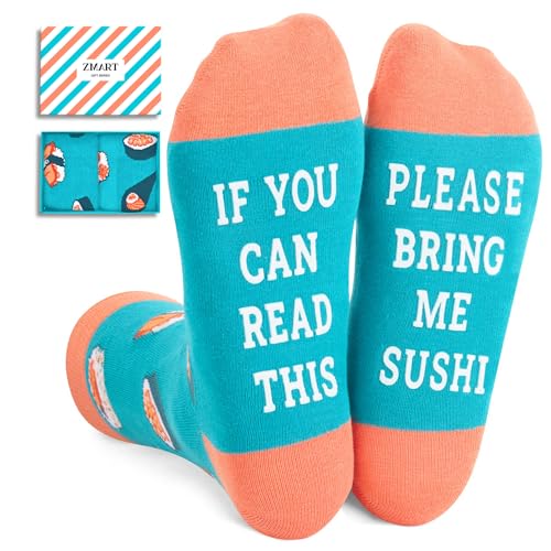 Zmart Sushi Socks Men Women, Funny Sushi Gifts Sushi Lover Gift Ideas, Bring Me Sushi