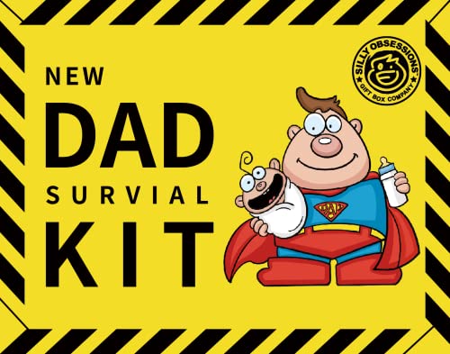 New Dad Survival Kit, Funny Gift for New Dad, New Parents, Gag Gift for Dad to be. Novelty Gift Idea for New Father