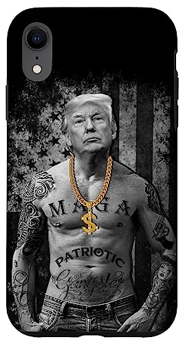 iPhone XR Funny Pro President Donald Trump Gifts Patriotic Gangster Case