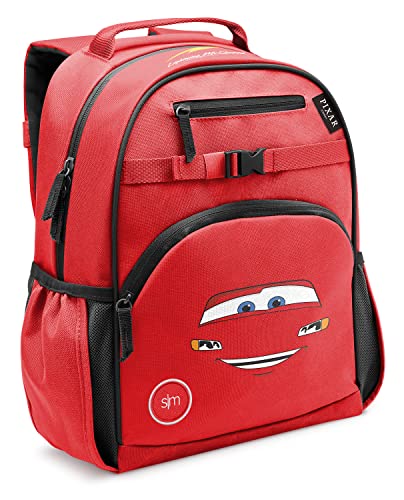 Simple Modern Medium Disney Pixar Toddler Backpack for School Girls and Boys | Kindergarten Elementary Kids Backpack | Fletcher Collection | Kids - 15' tall | Cars Kachow