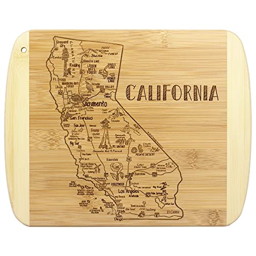 Totally Bamboo A Slice of Life California State Serving and Cutting Board, 11' x 8.75'