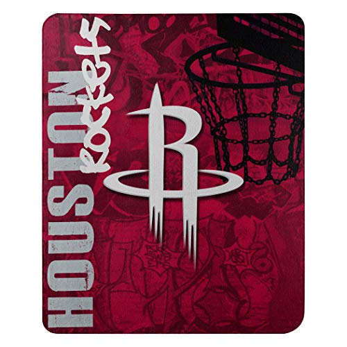 Northwest NBA Houston Rockets Unisex-Adult Fleece Throw Blanket, 50' x 60', Hard Knocks