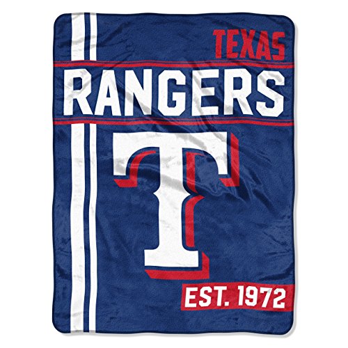 Northwest MLB Texas Rangers Micro Raschel Throw, One Size, Multicolor