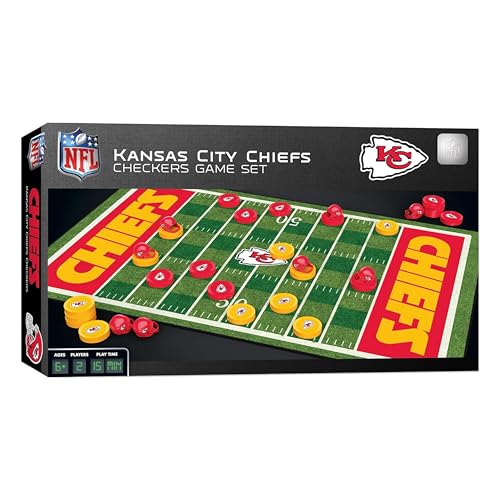 MasterPieces NFL Kansas City Chiefs Checkers Board Game , 13' x 21'