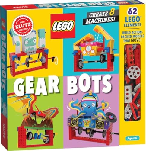 Klutz Lego Gear Bots Science/STEM Activity Kit for 8-12 years