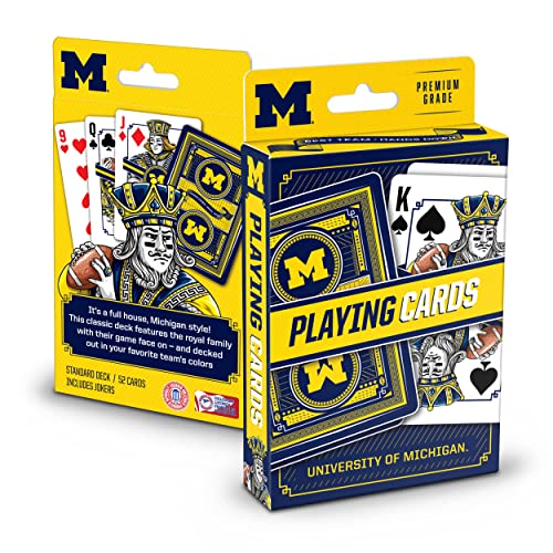 YouTheFan NCAA Michigan Wolverines Classic Series Playing Cards