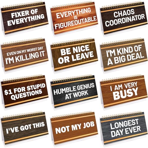 Desk Flip Accessories Funny Desk Supplies for Work 30 Desktop Flip Messages Decor Office Colleague Coworkers