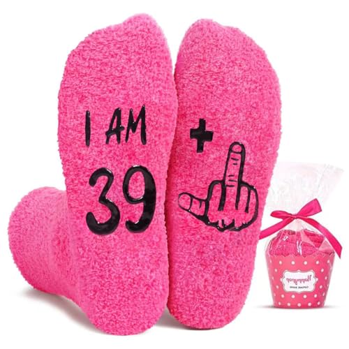 HAPPYPOP 40th Birthday Gifts Ideas for Women - Socks for 40 Year Olds, Best Gifts for 40 Year Old Middle Aged Woman