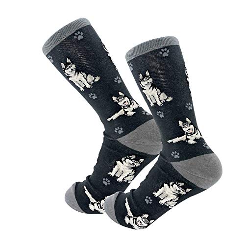 Pet Lover Socks - Fun - All Season - One Size Fits Most - For Women And Men – Dog Gifts (Siberian Husky)