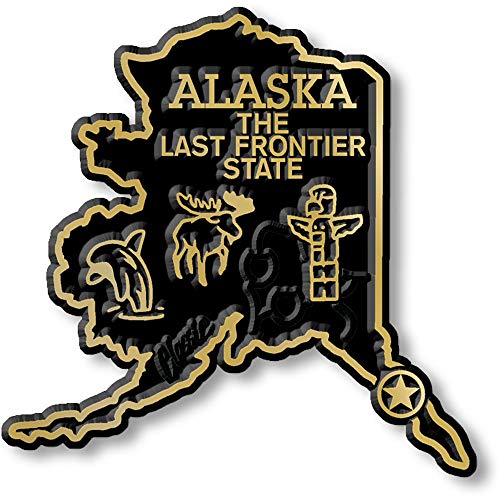 Alaska Small State Magnet by Classic Magnets, 2.2' x 2.2', Collectible Souvenirs Made in The USA