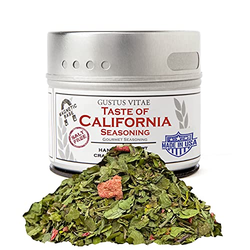 Gustus Vitae - Taste of California - Authentic Artisanal Spice Blend - Gourmet Seasoning - Non GMO - All Natural - Sustainably Sourced - Small Batch - Hand Packed