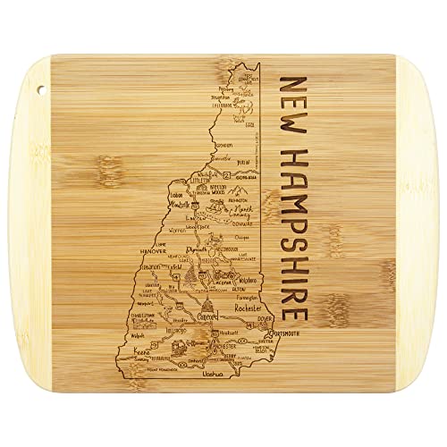 Totally Bamboo A Slice of Life New Hampshire State Serving and Cutting Board, 11' x 8.75'