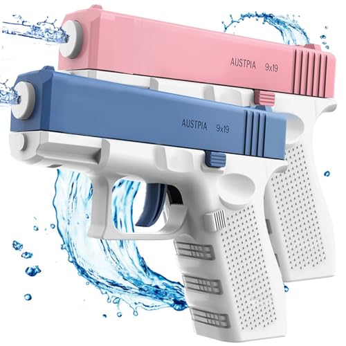 2 Packs Water Guns for Kids Adults, Squirt Water Pistols, Very Cool Small Manual Water Soaker Gun Summer Swimming Pool Outdoor Games Beach Water Fighting Toys Gifts for Boys Girls Children ﻿