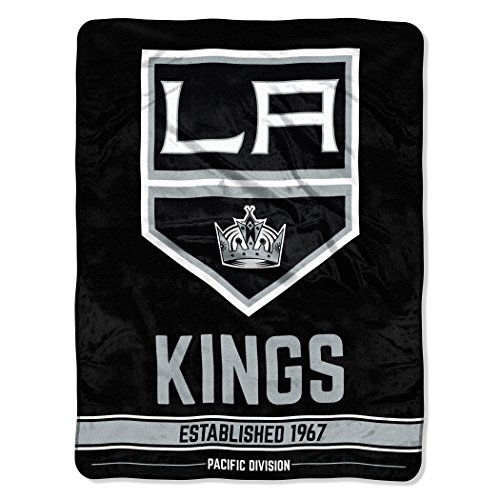 Northwest NHL Los Angeles Kings Unisex-Adult Micro Raschel Throw Blanket, 46' x 60', Break Away