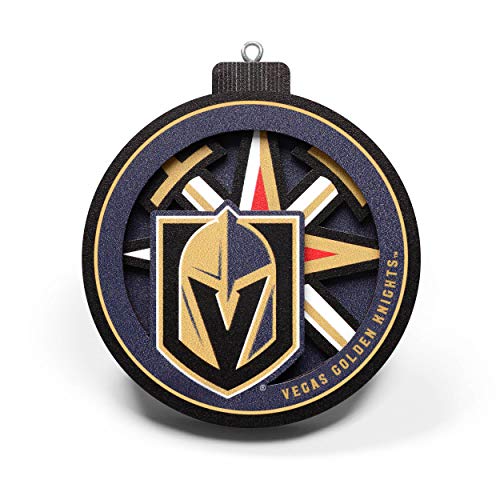 YouTheFan NHL Vegas Golden Knights 3D Logo Series Ornament Large