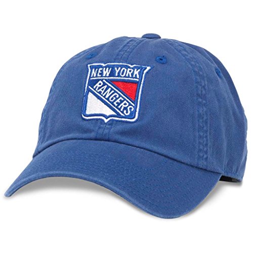 AMERICAN NEEDLE Blue Line NHL Team Adjustable Buckle Strap Dad Hat