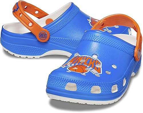 Crocs Unisex NBA Classic Clogs, Basketball Gifts, New York Knicks, Numeric_12 US Men